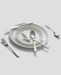 Cambridge Silversmiths Keene Hammered Mirror 20-Piece Flatware Set, Service for 4