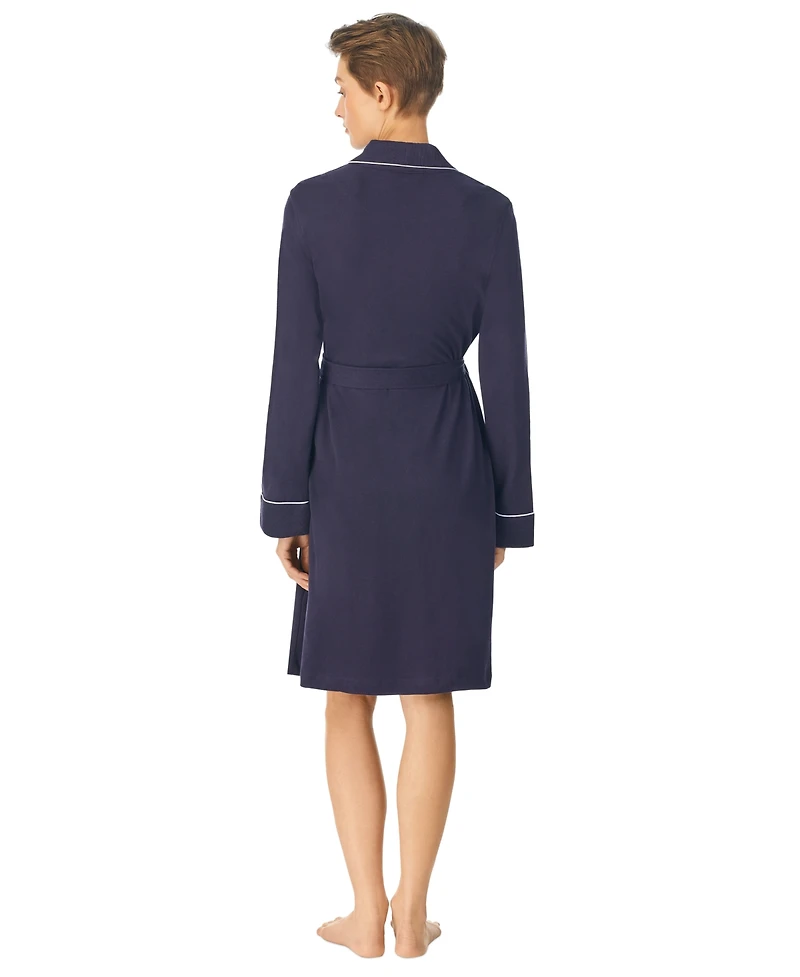 Lauren Ralph Quilted Shawl Collar Short Robe