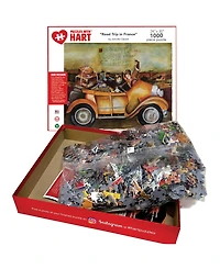 Hart Puzzles Road Trip In France 24" X 30" By Jennifer Garant Set, 1000 Pieces
