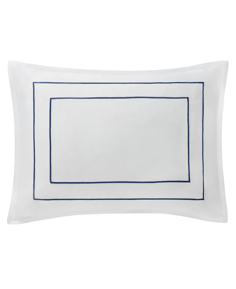 Nautica Alden White Embroidered -Piece Duvet Cover Set