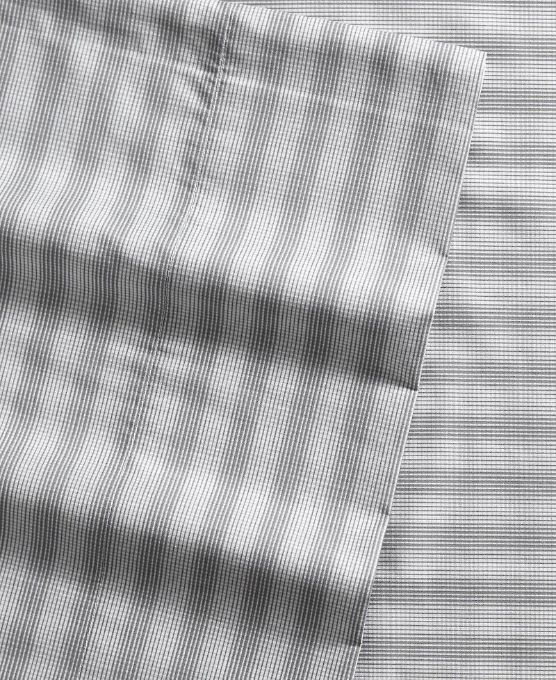 Nautica Michael Plaid Cotton Percale -Piece Sheet Set