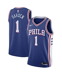 Men's Nike James Harden Royal Philadelphia 76ers 2021/22 Swingman Jersey - Icon Edition
