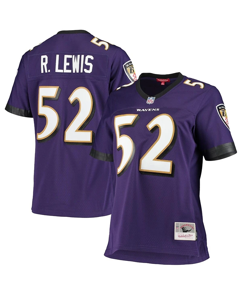 Women's Mitchell & Ness Ray Lewis Purple Baltimore Ravens Legacy Replica Team Jersey