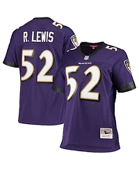 Women's Mitchell & Ness Ray Lewis Purple Baltimore Ravens Legacy Replica Team Jersey