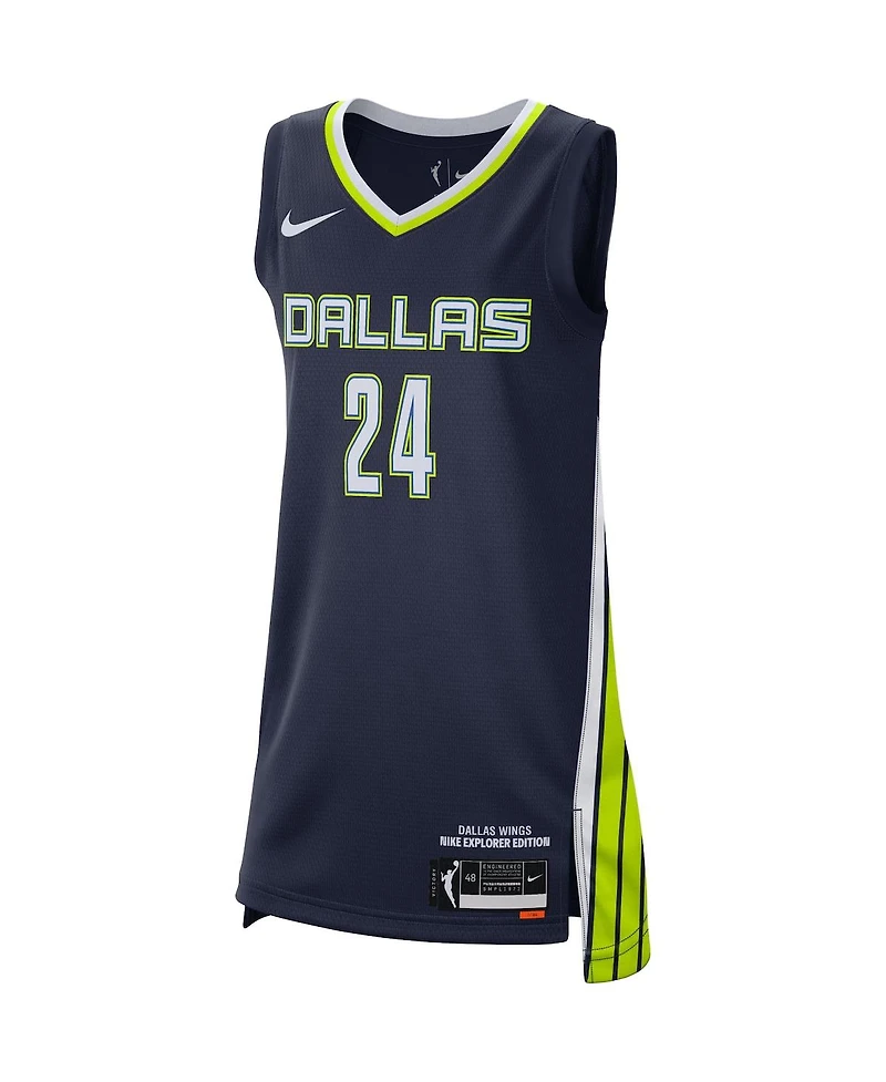 Women's Nike Arike Ogunbowale Navy Dallas Wings Explorer Edition Jersey