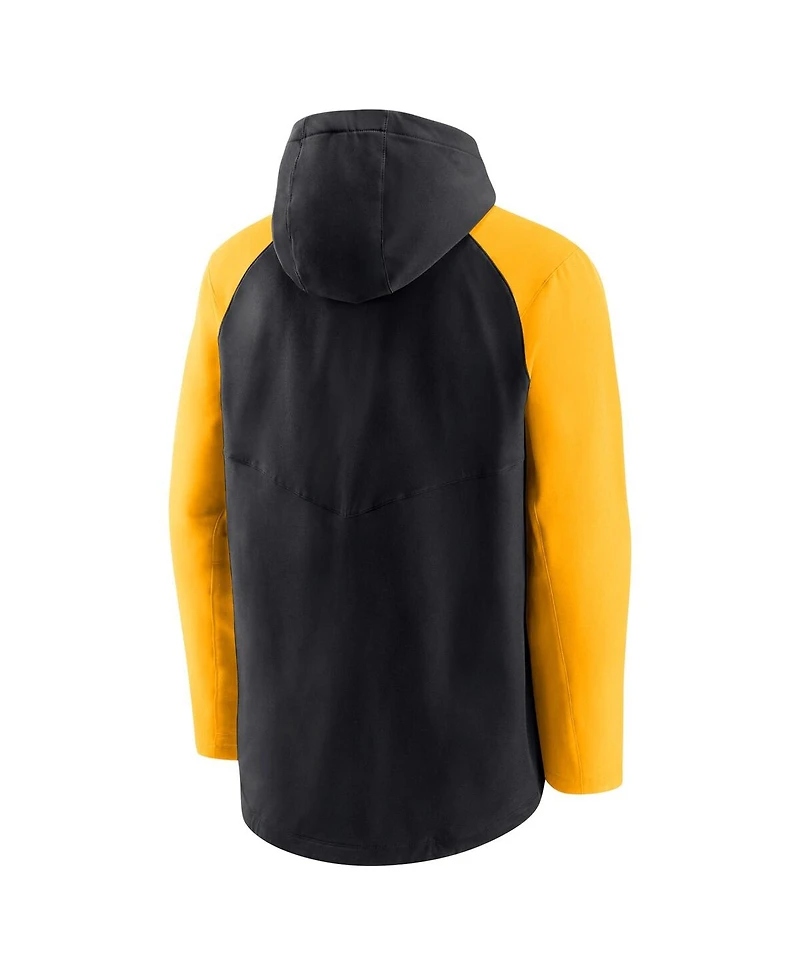 Men's Nike Black, Gold Pittsburgh Pirates Authentic Collection Performance Raglan Full-Zip Hoodie