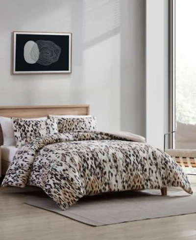 Closeout Kenneth Cole New York Abstract Leopard Duvet Cover Set