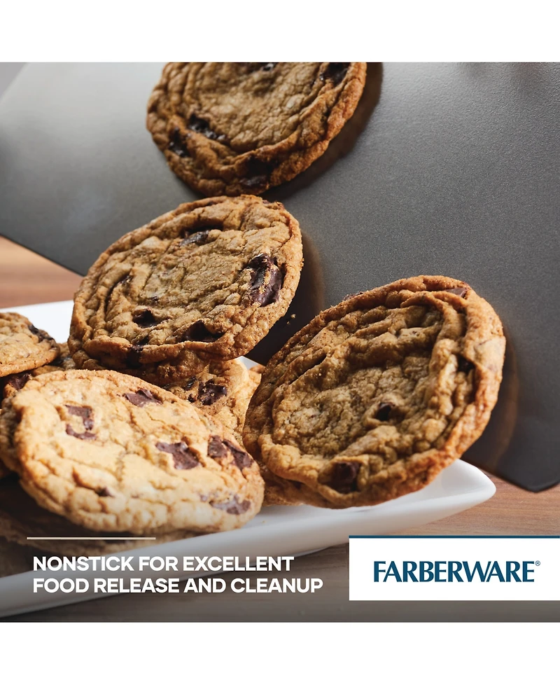 Farberware GoldenBake Bakeware Nonstick Rectangular Cake Pan with Lid, 9-Inch x 13-Inch, Gray