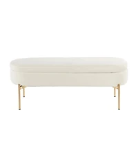 Lumisource Chloe Contemporary Glam Storage Bench