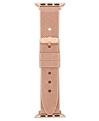 Anne Klein Women's Blush Textured Silicone Band designed for Apple Watch 42mm (Series 1-3 only) & 44/45/46/49mm (Ultra & Ultra 2)
