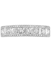 Effy Diamond Round & Baguette Band (3/4 ct. t.w.) in 14k White Gold