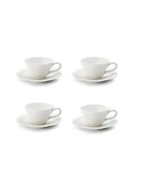Portmeirion Sophie Conran Teacups & Saucers, Set of 4