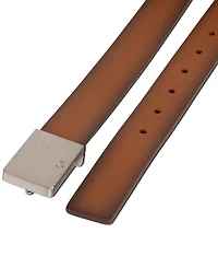 Calvin Klein Men's Logo Plaque Belt