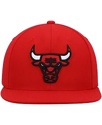Men's Mitchell & Ness Red Chicago Bulls Ground 2.0 Snapback Hat