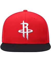 Men's Mitchell & Ness Red and Black Houston Rockets Team Two-Tone 2.0 Snapback Hat