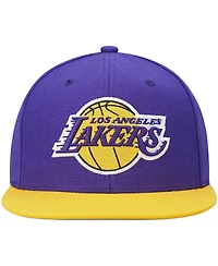 Men's Mitchell & Ness Purple and Gold Los Angeles Lakers Team Two-Tone 2.0 Snapback Hat