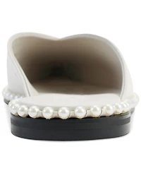 Karl Lagerfeld Paris Women's Vyra Studded Mule Flats