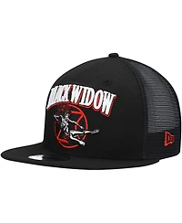 Men's Black New Era Black Widow Retro Meshback 9FIFTY Snapback Hat