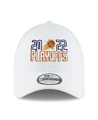Men's New Era White Phoenix Suns 2022 Nba Playoffs Bubble Letter 9FORTY Adjustable Hat