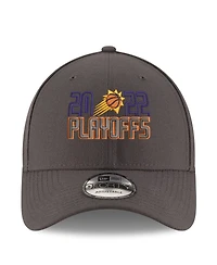Men's New Era Gray Phoenix Suns 2022 Nba Playoffs Bubble Letter 9FORTY Adjustable Hat