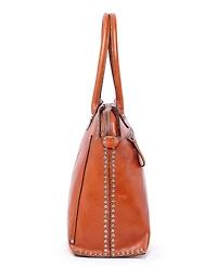 Old Trend Women's Genuine Leather Soul Stud Satchel Bag
