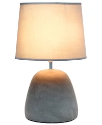 Simple Designs Round Concrete Table Lamp