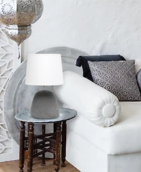 Simple Designs Round Concrete Table Lamp