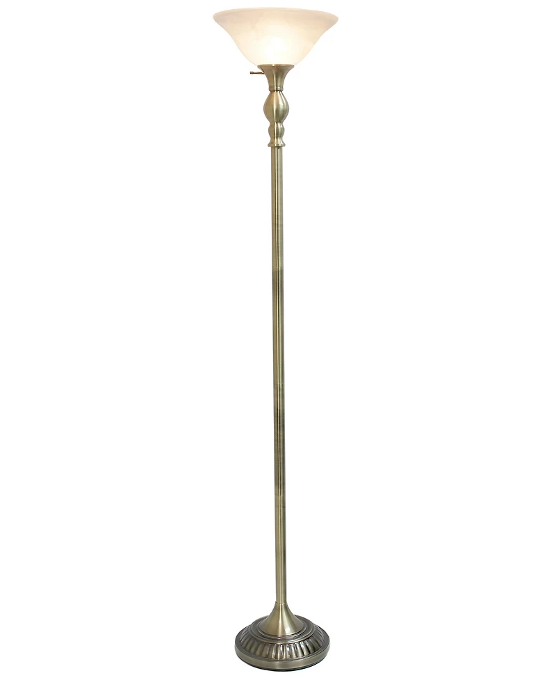 Elegant Designs 1 Light Torchiere Floor Lamp
