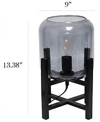 Simple Designs Wood Mounted Table Lamp