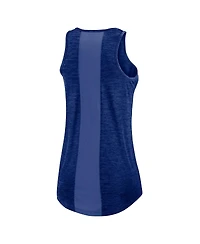 Women's Nike Royal Chicago Cubs Logo Fade High Neck Performance Tank Top