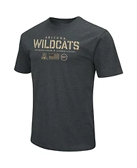 Men's Colosseum Heathered Black Arizona Wildcats Oht Military-Inspired Appreciation Flag 2.0 T-shirt