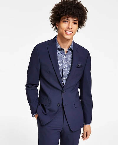Bar Iii Men's Skinny Fit Wrinkle-Resistant Wool-Blend Suit Separate Jacket, Created for Macy's - Close Out!