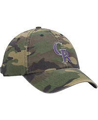 Men's '47 Camo Colorado Rockies Team Clean Up Adjustable Hat