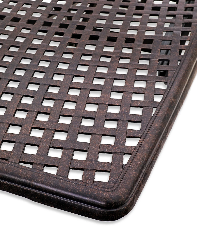 Wythburn Mix and Match 110"x 42" Cast Aluminum Outdoor Extension Dining Table, Created for Macy's