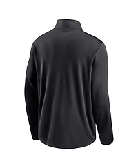 Men's Nike Black Colorado Rockies Diamond Icon Pacer Performance Quarter-Zip Top