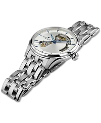 Hamilton Men's Automatic Jazzmaster Open Heart Silver-Tone Stainless Steel Bracelet Watch 40mm
