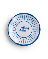 Q Squared Melamine Sardinia 5.5" Canape Plates, Set of 4