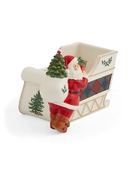 Spode Christmas Tree Santa Sleigh Candy Jar