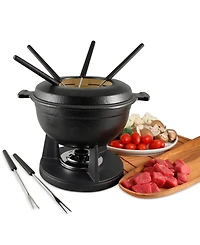 Swissmar Lucerne 10-Pc Cast Iron Fondue Set