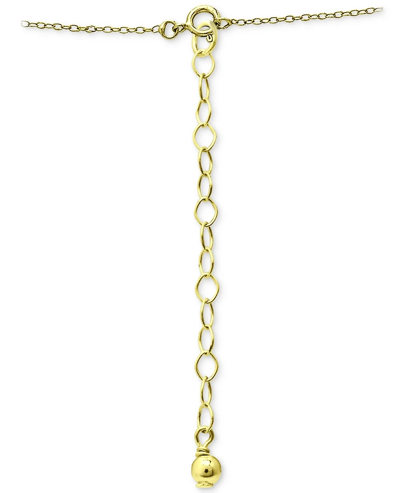 Giani Bernini Cubic Zirconia Open Circle Pendant Necklace, 16" + 2" extender, Created for Macy's