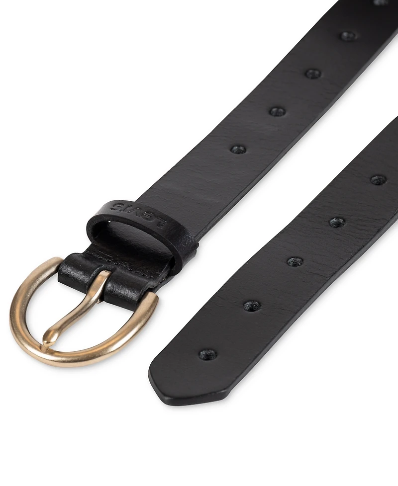 Levi's Women's Slim Adjustable Perforated Leather Belt