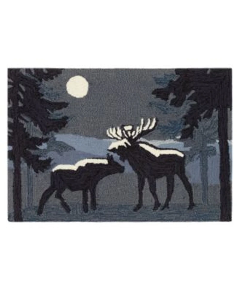 Liora Manne Frontporch Moonlit Moose Area Rug