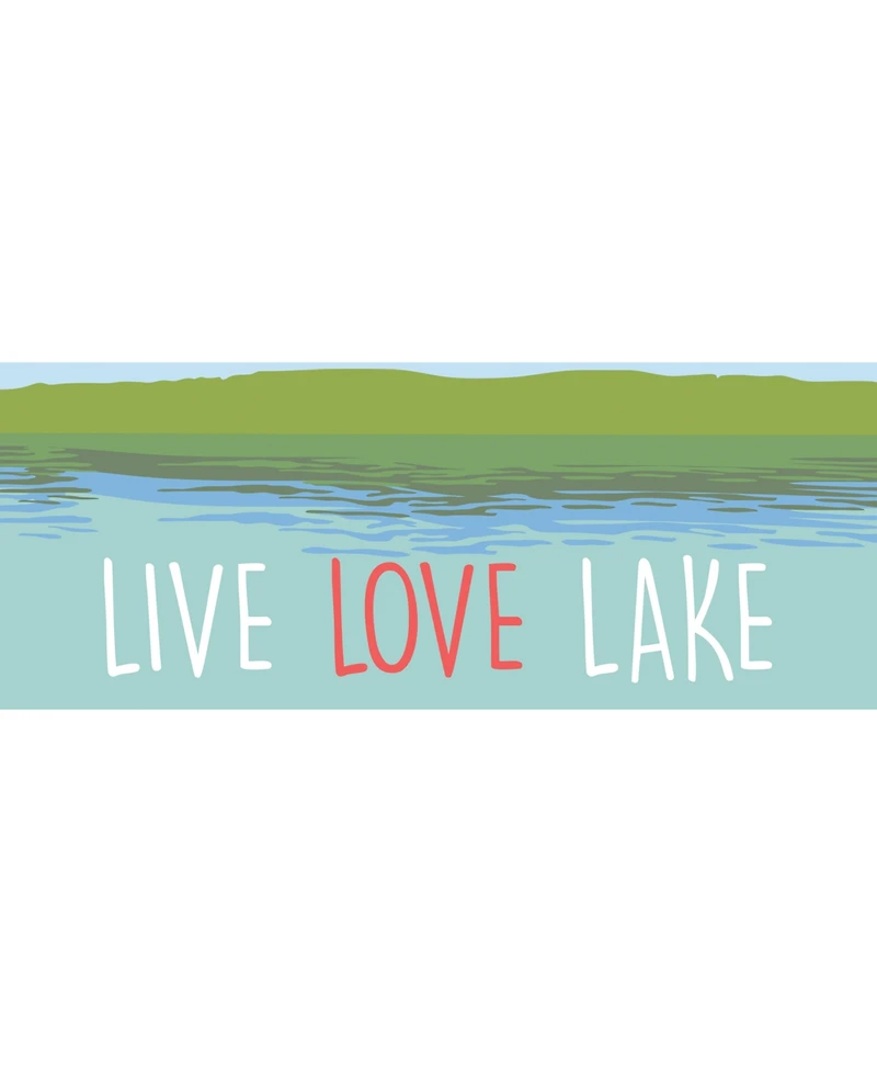 Liora Manne' Frontporch Live Love Lake 2' x 5' Runner Outdoor Area Rug