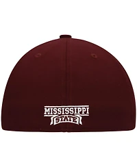 Men's adidas White and Maroon Mississippi State Bulldogs Team On-Field Baseball Fitted Hat