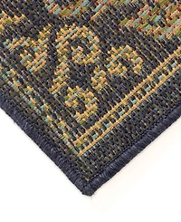 Liora Manne' Patio Suzani Diamonds 3'3" x 4'11" Outdoor Area Rug