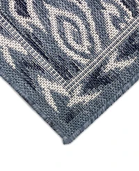 Liora Manne' Malibu Ikat 7'10" x 7'10" Square Outdoor Area Rug