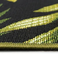 Liora Manne' Marina Jungle Leaves 7'10" x 9'10" Outdoor Area Rug