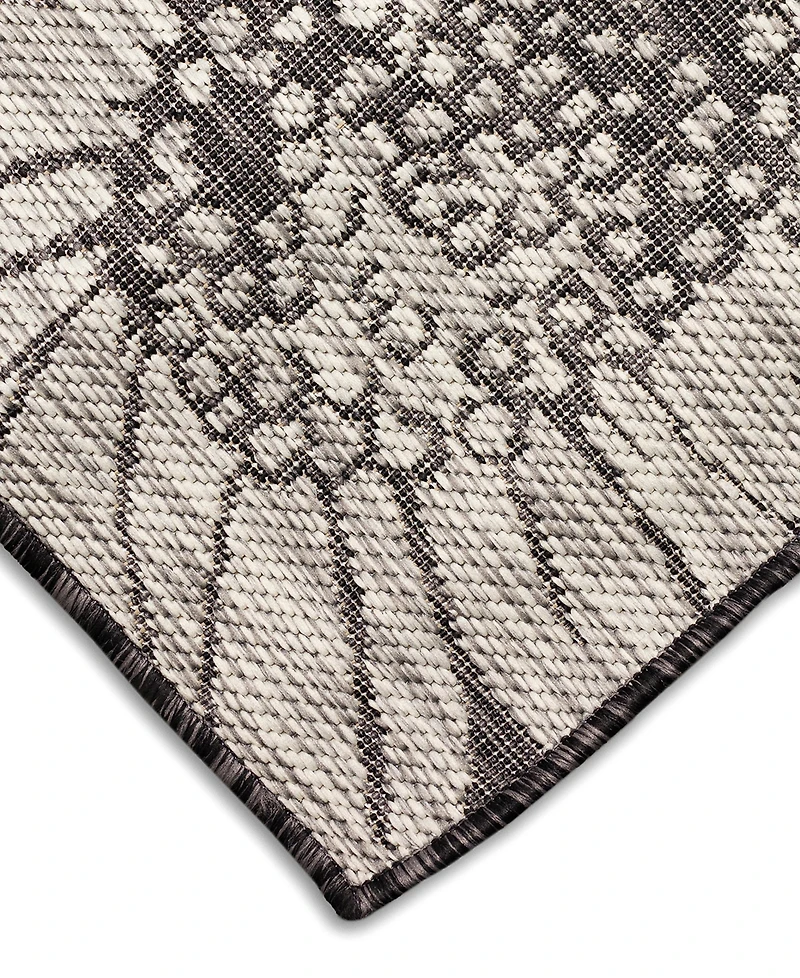 Liora Manne' Carmel Sunflower Field 7'10" x 9'10" Outdoor Area Rug