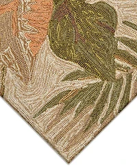 Liora Manne' Ravella Tropical Leaf 2' x 8' Runner Outdoor Area Rug
