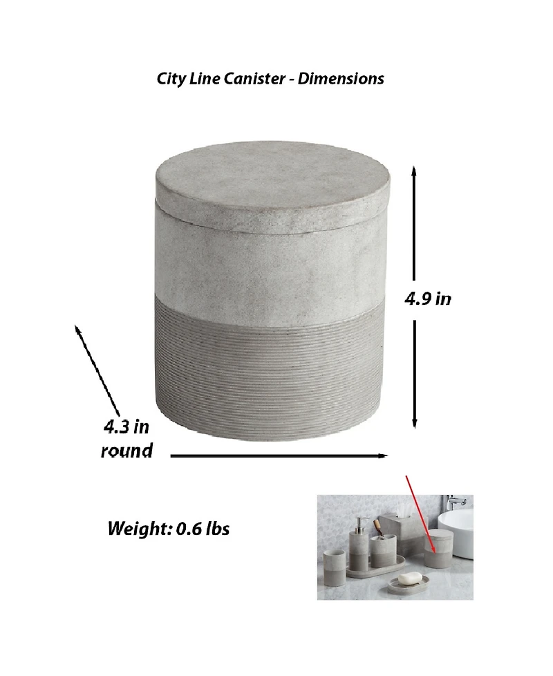 Roselli Trading Company City Line Canister